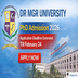 DR MGR University PhD Admission 2026 Application Deadline Extended Till February 24, Apply Now